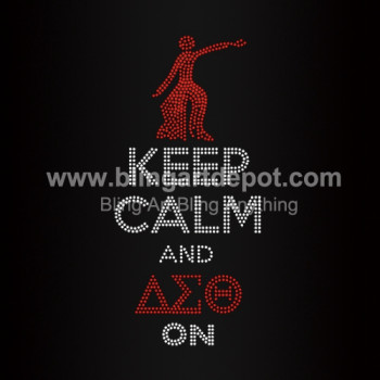 Keep Calm And DST On Rhinestone Hotfix Transfers Keep Calm And DST On Rhinestone Hotfix Transfers